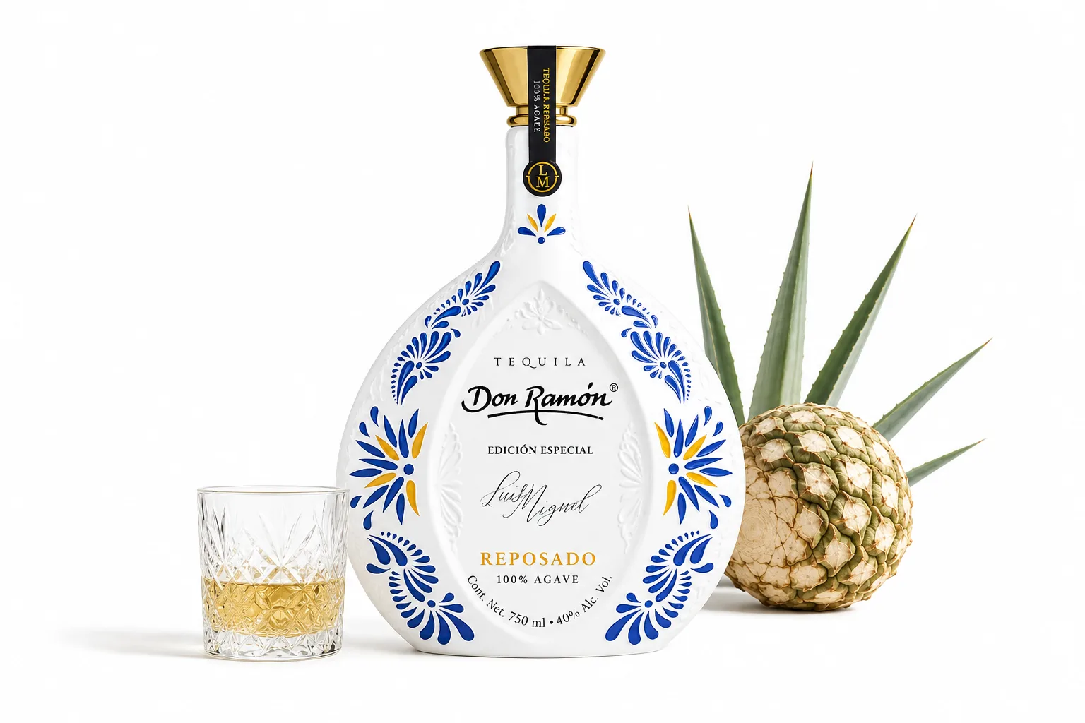 Botella Don Ramón Edición especial Luis Miguel personalizada lista para disfrutarse